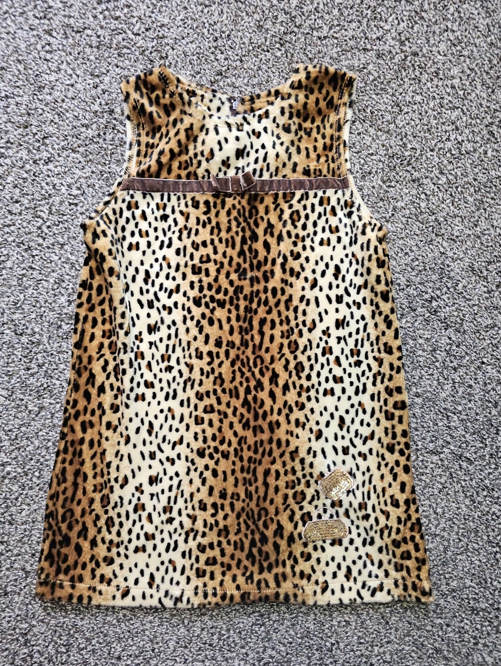 Girls Y2k Cheetah Print Dress sz 6